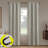 Prescott Herringbone Magnetic Closure 100% Blackout Rod Pocket Curtain Panel-116635984-116635983