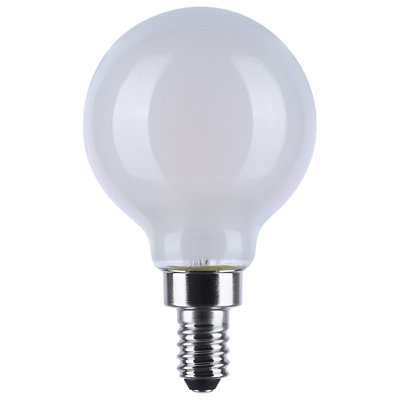 4.5 Watt LED G16.5 3000K-2000K Warm Dimming Candelabra Base White Finish