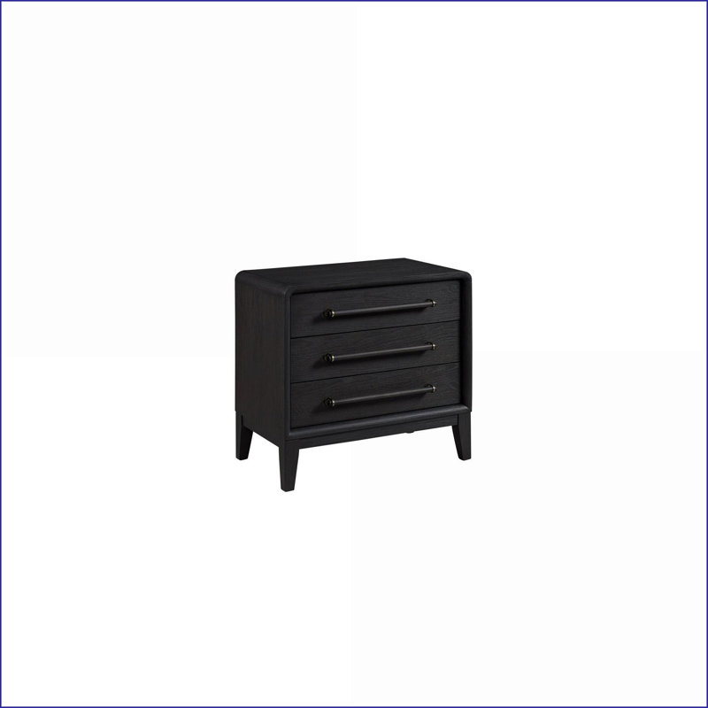 Table de chevet 3 tiroirs avec USB pour le rangement dans la chambre à coucher