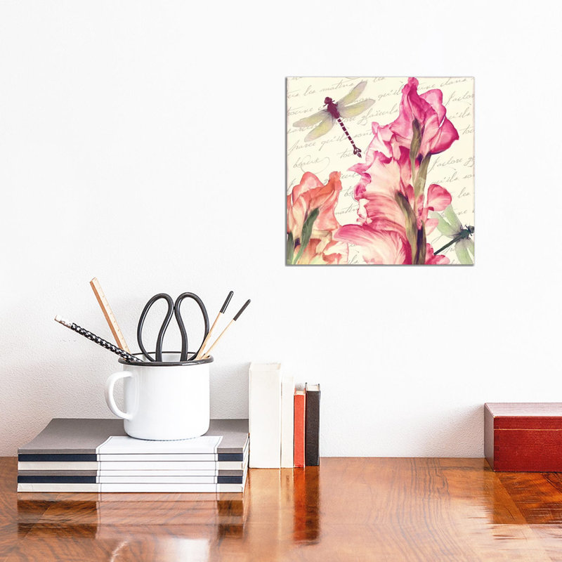 Dragonfly Morning I by Color Bakery - Wrapped Canvas Gallery-Wrapped Canvas Giclée, 30.48cm H x 30.48cm W