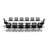 Rectangle 14 Person Flip Top 72'' L Modular Training Table and Chair Set with Casters and Modesty Panel and Cable Management