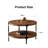 Drake Round Wood Coffee Table with Metal Legs