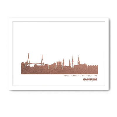 Hamburg Hamburg Skyline - Single Picture Frame Print