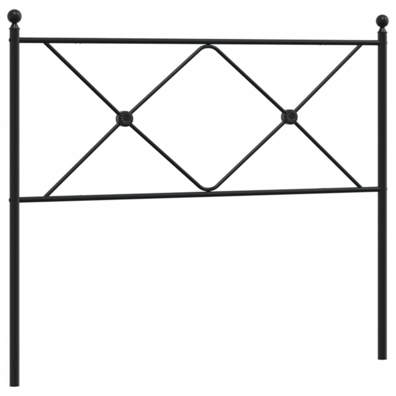 Metro Lane Metal Replace Headboard White 90Cm, Single - 107 x 190 cm, Black