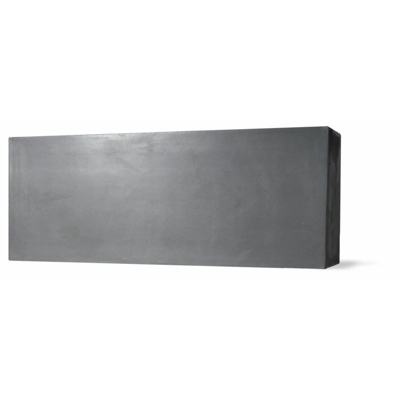 Baker Fiberglass Pot Planter, Faux Lead Textured, 40cm H x 140cm W x 40cm D