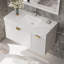 Meuble-lavabo flottant 36 po avec lavabo simple 36 po avec tiroirs et lavabo en céramique-81478525