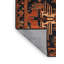 Tapis art déco brun lavable à la machine-1006587128