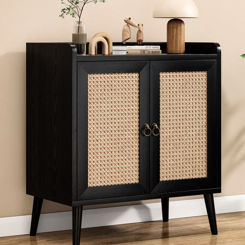 Console décorative, buffet de style médiéval pour entrée, salle à manger, salon - Noir, bois, 65,3 cm de large, 75,3 cm de hauteur, 37,6 cm de profondeur, 17,7 kg, rangements.