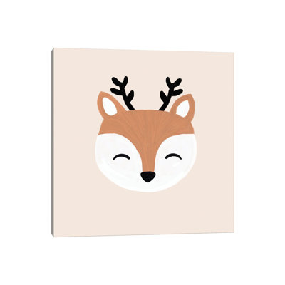 Blush Deer - Wrapped Canvas Print