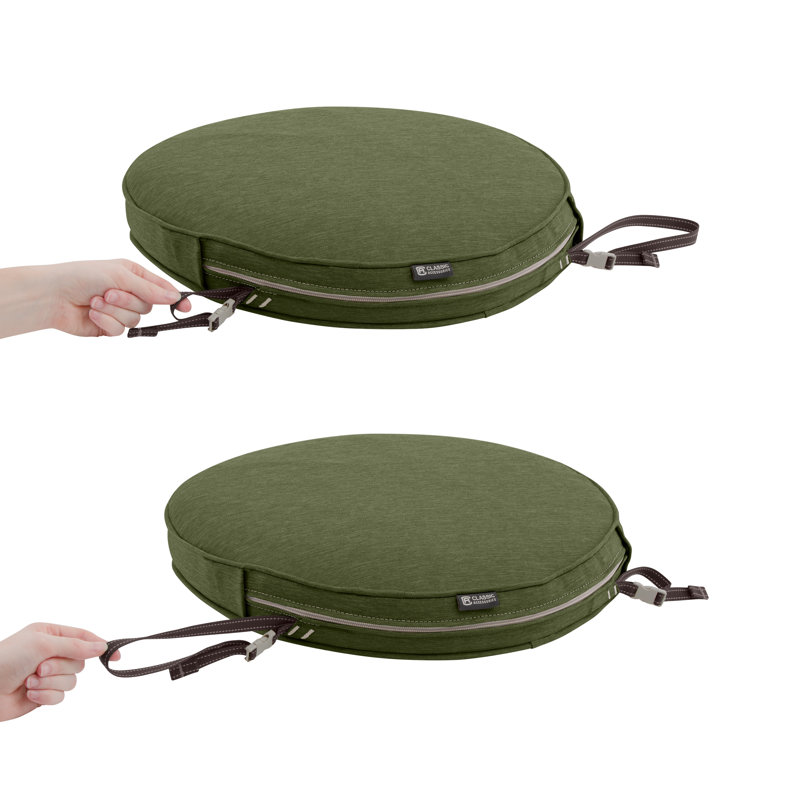Coussin de siège d'extérieur Pina, Vert fougère Heather, H 2 po x l 15 po x p 15 po