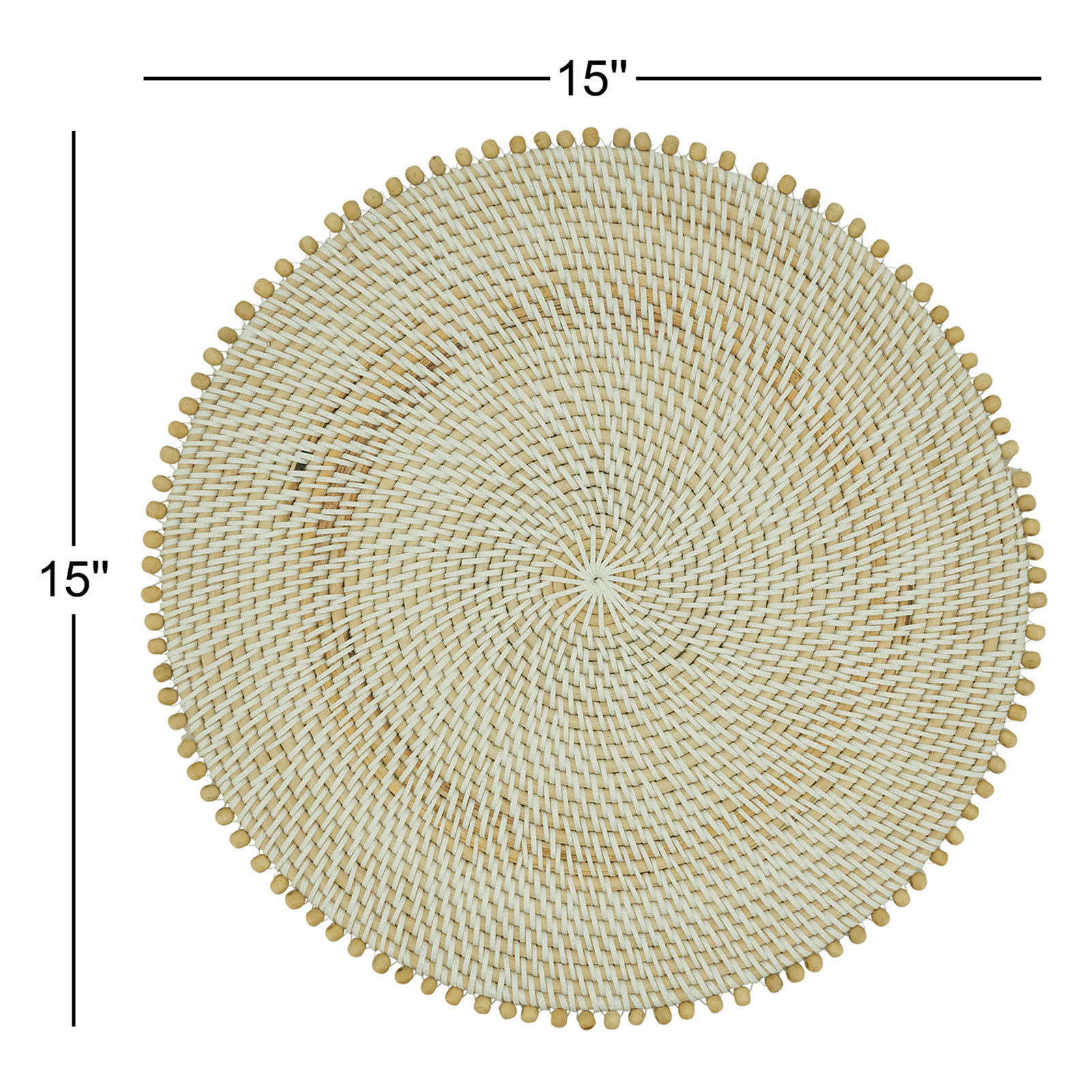 Dempsey Rattan Placemat, Natural