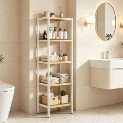 Bamboo Freestanding Bathroom Shelves