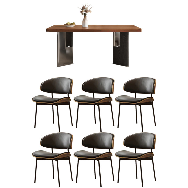 Medders, 7 pièces : table, 6 chaises, H 29,53 po x l 55,12 po x P 31,5 po