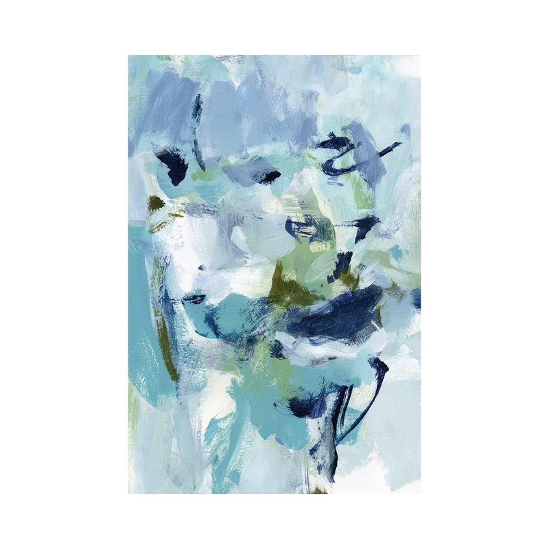 Azur abstrait II, H 26 po x l 18 po x 1,5 po