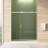 Sliding Shower Enclosure 56" - 60" Wide And 70" High, Featuring 5/16"(8mm) Tempered Glass, Waterproof Design, Brushed Nickel Finish Buffer For Easy Movement 56 60 Inches 70 High Door With & Double