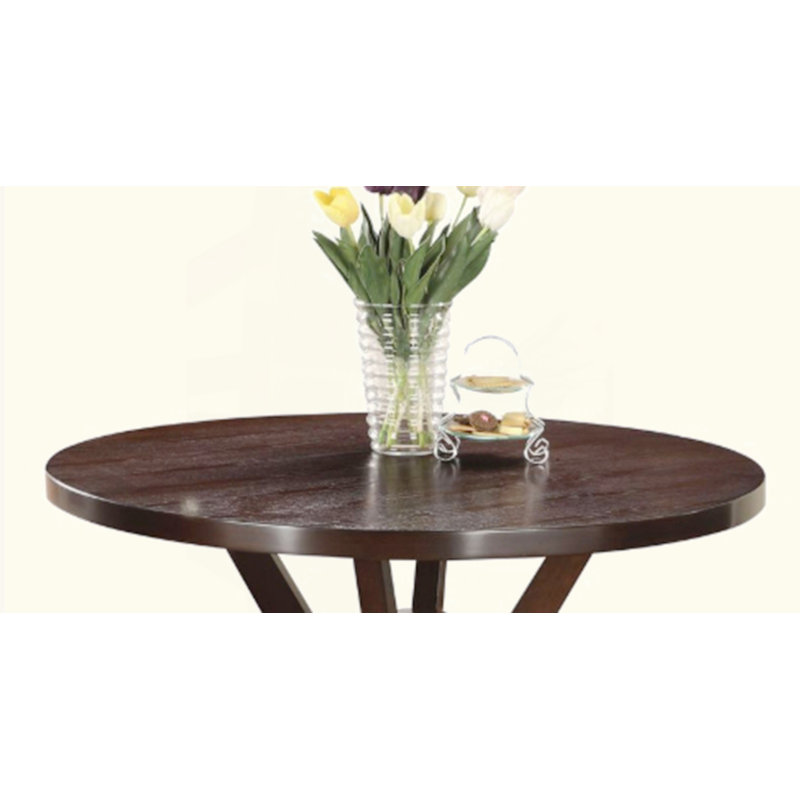 Drake Espresso Finish Dining Table, 30'' H X 48'' W X 48'' D
