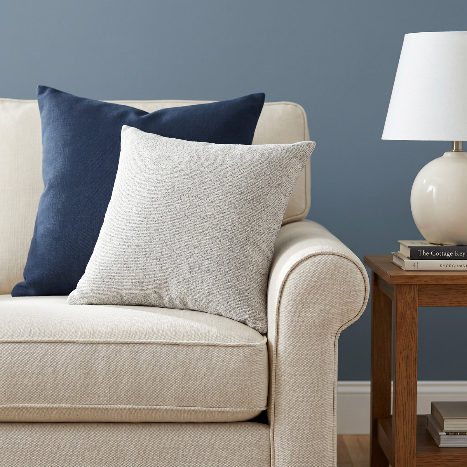 Gibram Throw Pillow, Gray, 20"H x 20"W