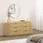 Commode 71 "en chêne naturel Olivia (6 tiroirs)