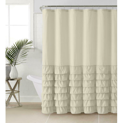 Schantz Shabby Elegance Ruffled Single Shower Curtain
