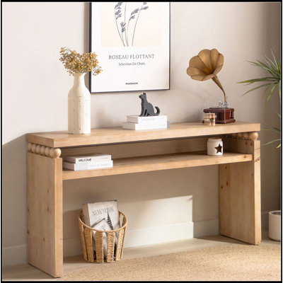 59In Console Table, Modern Rustic Console Table, Narrow Entryway Table, Wood Sofa Table,  Hallway Table With Storage, Natural Wood Console Table, Entry Table With Open Shelf,Farmhouse Console Table