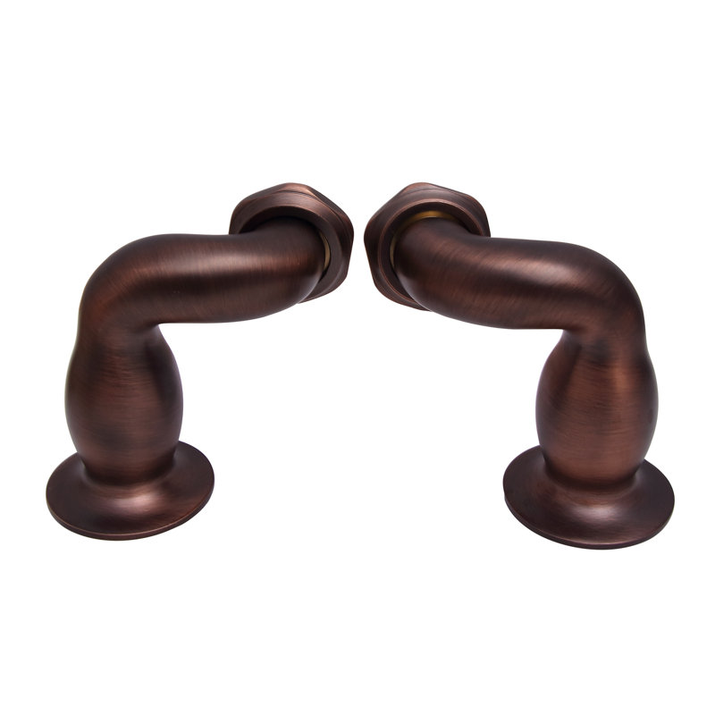 S-Shaped Deck Mount Couplers, Oil Rubbed Bronze