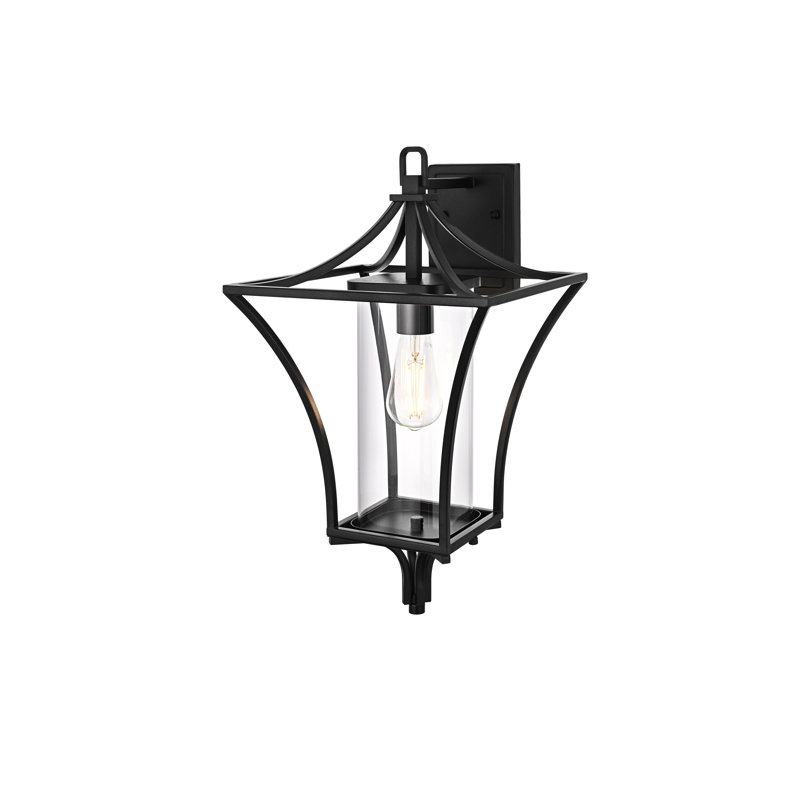 Belgrade Outdoor Wall sconce in Black, 21" H x 12" W x 13" D