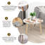 Ensemble de 2 tables basses gigognes Triangle