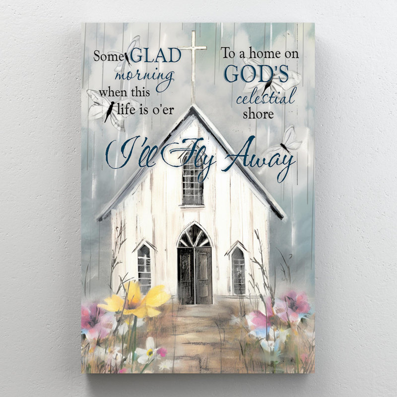 «I Ll Fly Away», impression sur toile, H 20 po x l 16 po x P 1,25 po