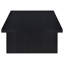 Table basse rectangulaire noire en stratifié