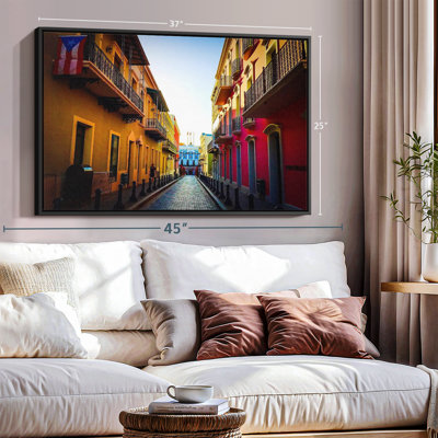 " Puerto Rican Street Canvas Print "