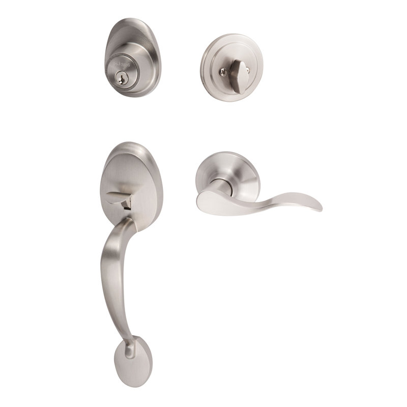 Ensemble de poignée Alta, Nickel satiné, Oui, Levier Snowbird