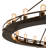 24 - Light Dimmable Wagon Wheel Chandelier