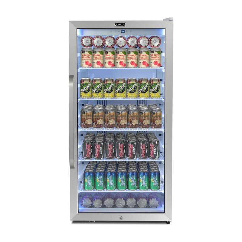 Whynter 8.1 cu.ft. Stainless Steel Beverage Refrigerator with LED Lighting