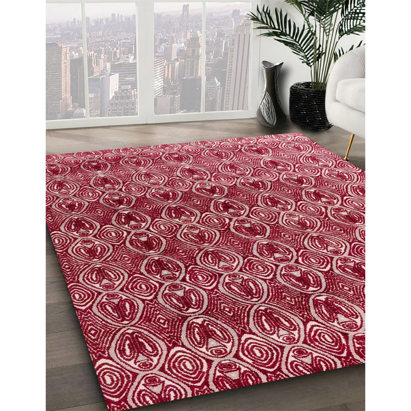Tapis abstrait moderne 4745, Carré 3 pi