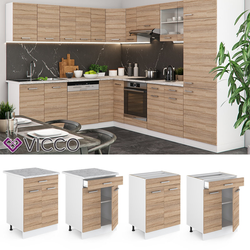 Meltem Glossy Base Unit, Sonoma