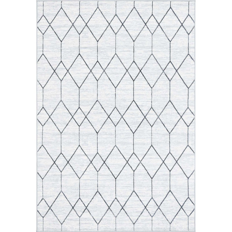 Clidy Abstract Indoor Rug, Rectangle 6' x 9'