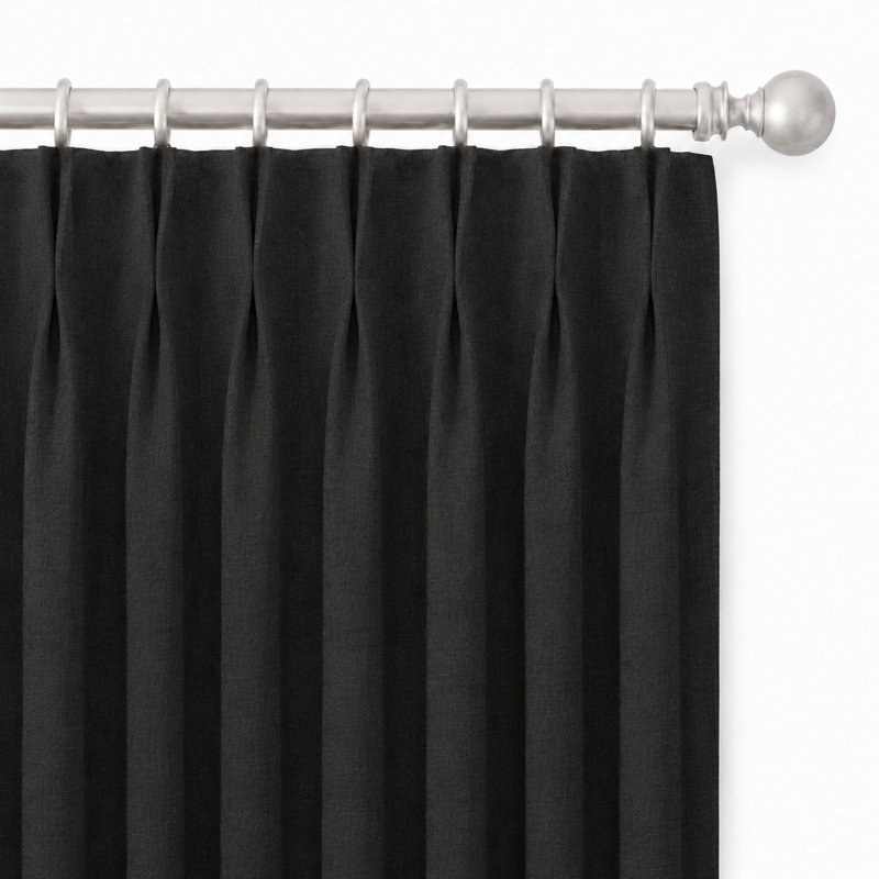 Solid Lennon Blend Fabric, Black