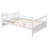 Full Size Wooden Daybed with Support Legs, Sofa Bed Frame with Storage Space, Solid Construction for Bedroom & Living Room, White-118487000