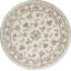 Hand-Knotted High-Quality Gray Round Area Rug
