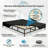 2-in-1 Metal Mattress Foundation & Bed Frame with Roll-Out Slats, Easy Assembly, Removable Legs, Heavy Duty Support, Headboard Brackets, Use as Bed Frame or Box Spring Alternative-1255054997