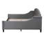 Lit de jour capitonné capitonné Modern Luxury, pleine grandeur, gris-926738095