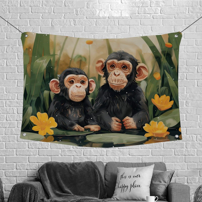 Tapisserie en microfibre, H 50 po x l 60 po