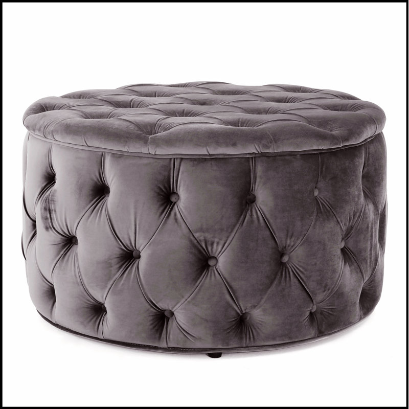 Repose-pieds moderne et minimaliste avec rangement caché, parfait pour la vie contemporaine et les sièges supplémentaires.