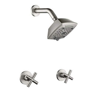 2 Handle Shower Faucet Set 6-spray Shower Head And Handle Set Shower Trim Kit With Rough-in Valve Bathroom Shower Faucet Valve Trim Kit