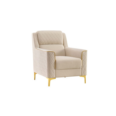 Chaise d'appoint moderne avec structure en bouleau massif et rembourrage à ressorts ensachés