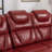 Home Theater Seating Manual Recliner Chair With Center Console And Led Light Strip For Living Room-793698424
