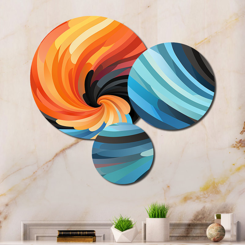 Abstract Wall Decor on Metal