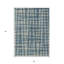 Tapis extérieur lavable abstrait bleu et gris 3 pi x 5 pi Denim