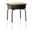 Bureau pour étudiant avec boîte à livres ouverte en métal et fauteuil Flex Comfort-100751148-100751150-100751144