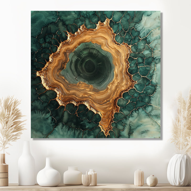 «Forest Emerald Ripples Through The Woods III», reproductions encadrées, H 30 po x l 30 po, Toile tendue, Ne s’applique pas